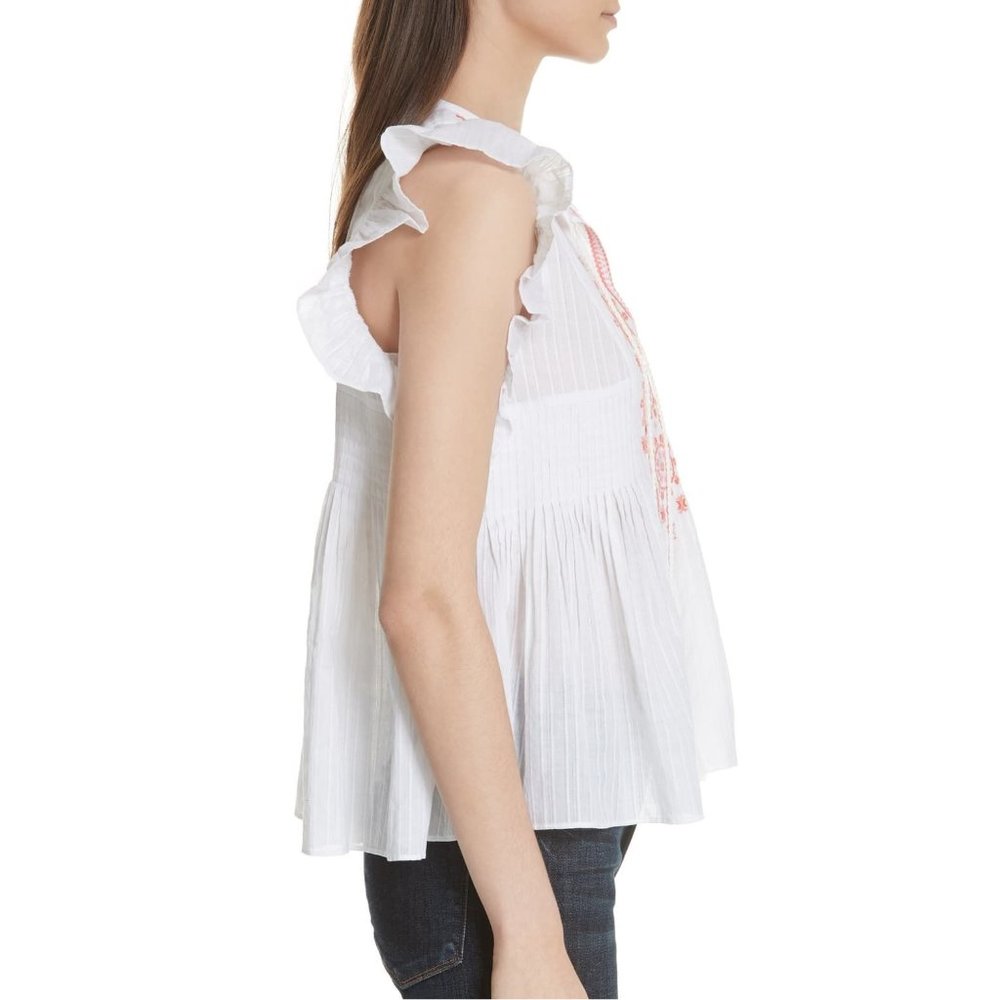 NWT! Kate Spade 100% Cotton mosaic embroidered Top - Picture 7 of 9
